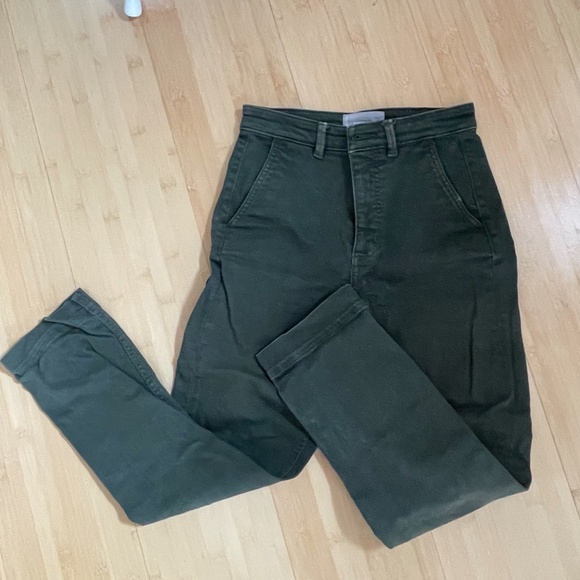 Everlane The Slim Leg Crop Pant (0 R Green) - Picture 10 of 10